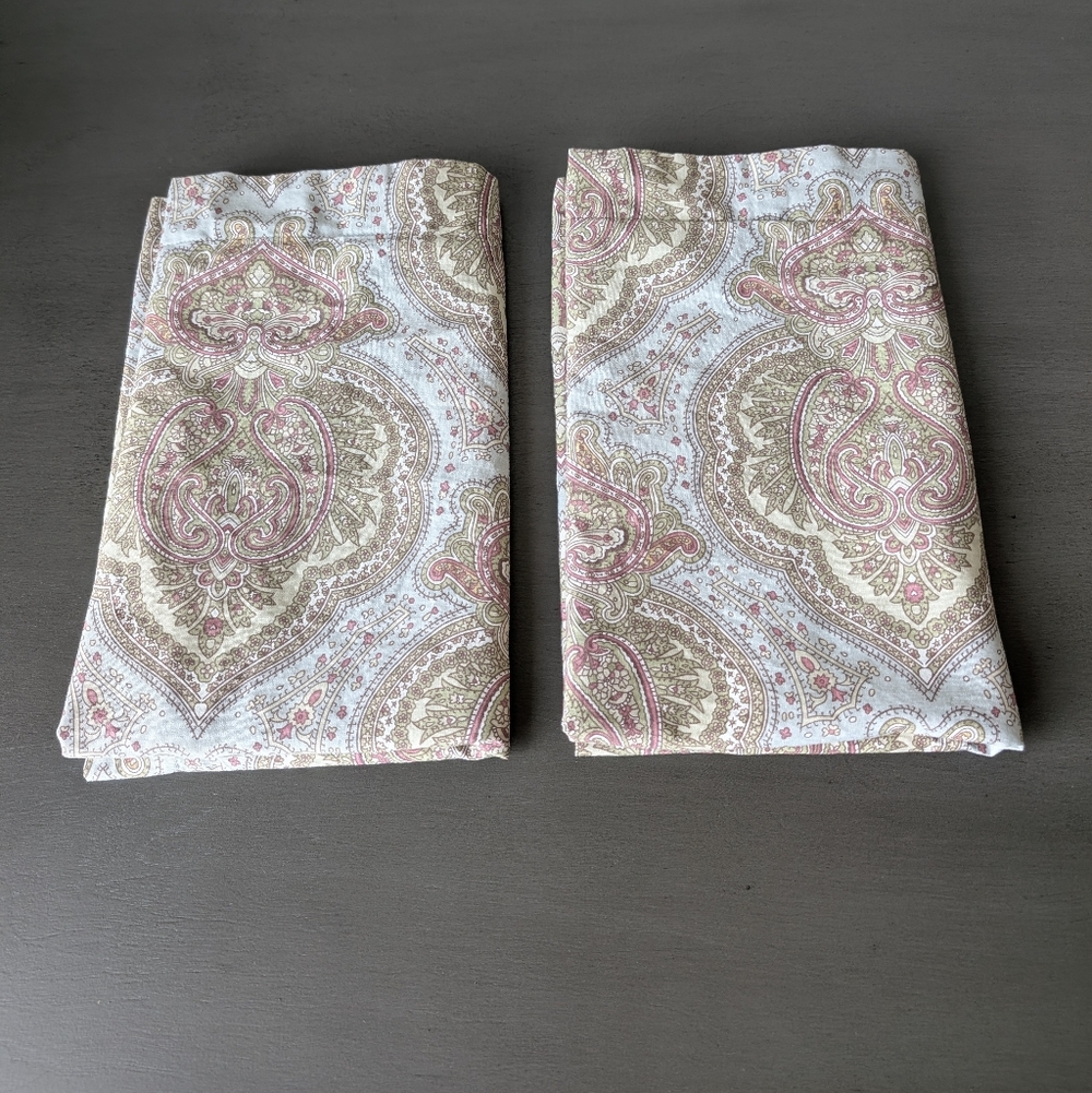 Lauren Ralph Lauren Paisley Standard Rectangular Pillow Covers Set Of 2 28"X22"